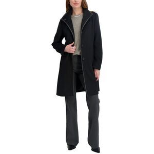 Tahari Womens  Aubrey Wool-Blend Coat, Black
